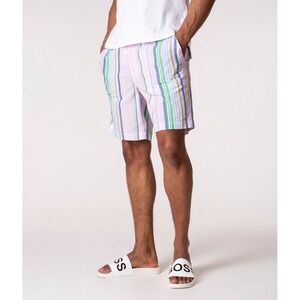 Polo RALPH LAUREN Seersucker Striped‎ Relaxed Fit Shorts Men's Size S *NEW* $98